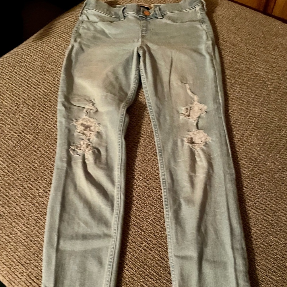 Abercrombie kids pull on jean leggings size 11/12